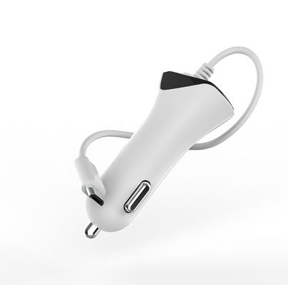 Smart IC OEM ODM 1A PC Fireproof Dual USB C PD Car Charger