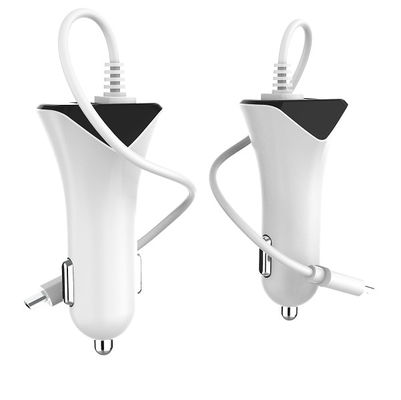 Smart IC OEM ODM 1A PC Fireproof Dual USB C PD Car Charger