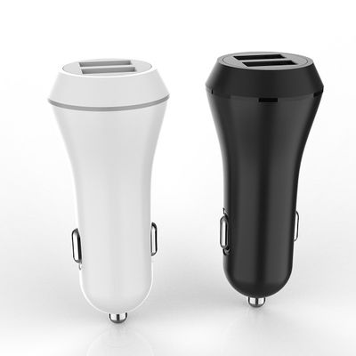 PC ABS FCC ROHS 5V2.1A Dual Iphone Car Charger