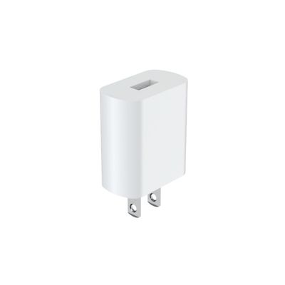 Plastic Single USB Fixed Plug UL FCC 5V1A US USB Charger