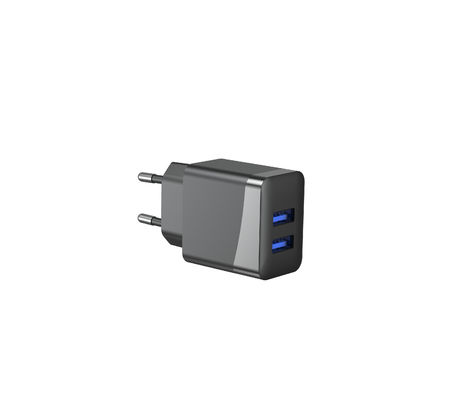 ErP 12W AC100V OEM Dual Ports USB Charger 5V2.4A