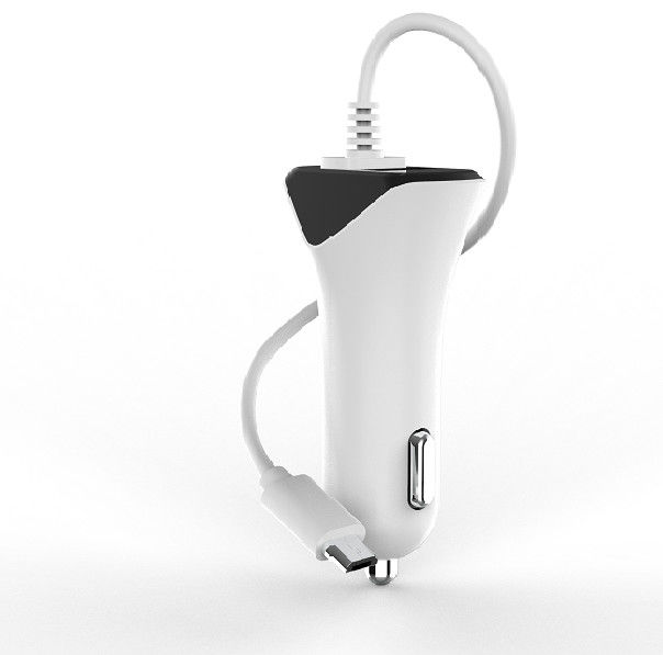 Smart IC OEM ODM 1A PC Fireproof Dual USB C PD Car Charger